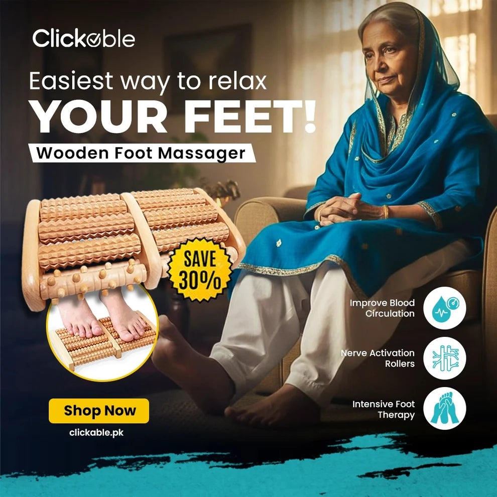 Wooden Foot Massager