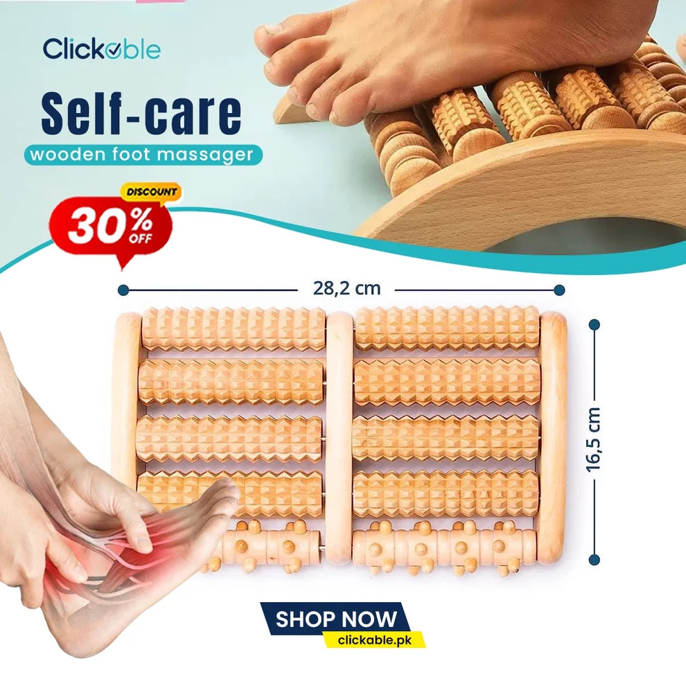 Wooden Foot Massager